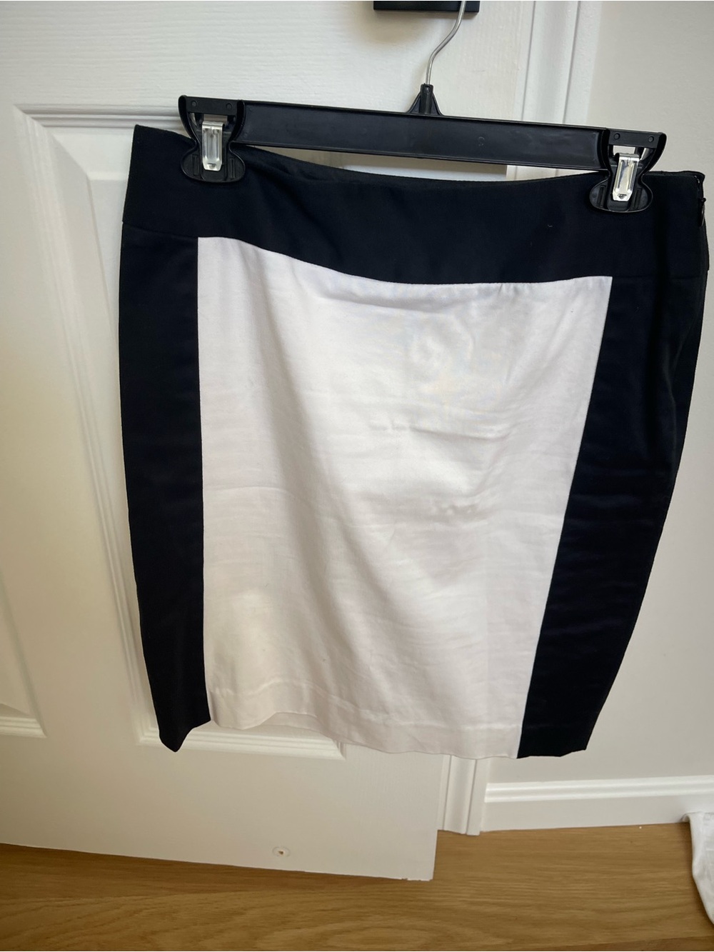 The Limited Black and White Colorblock Pencil Skirt